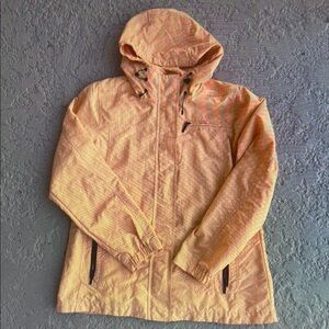 Men's Orange Hooded Ski Jacket